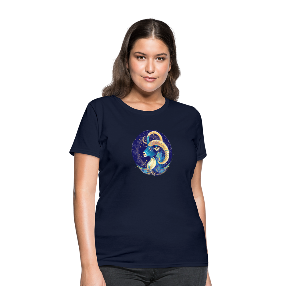 Women's Mythical Capricorn T-Shirt - navy