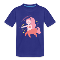 Thumbnail for Kid’s Pinky Sagittarius Premium Organic T-Shirt - royal blue