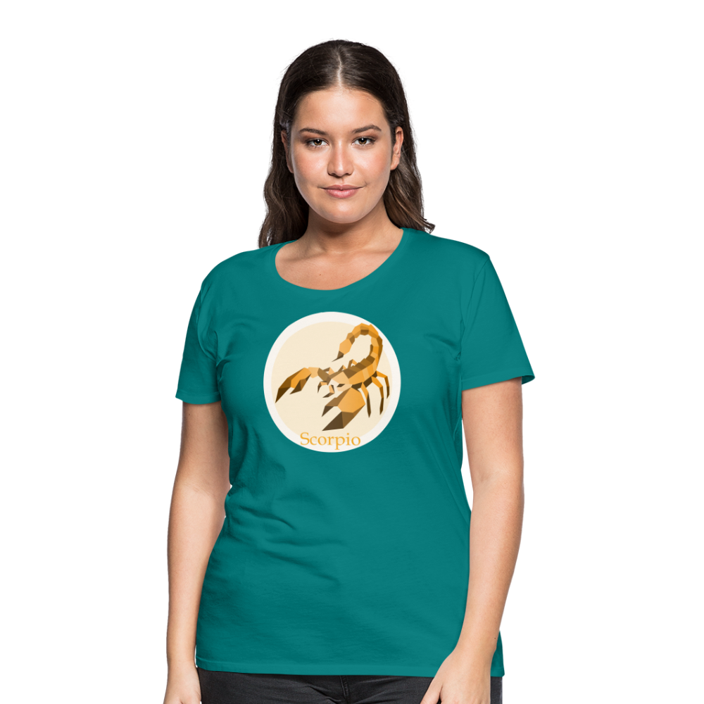 Women’s Mosaic Scorpio Premium T-Shirt - teal