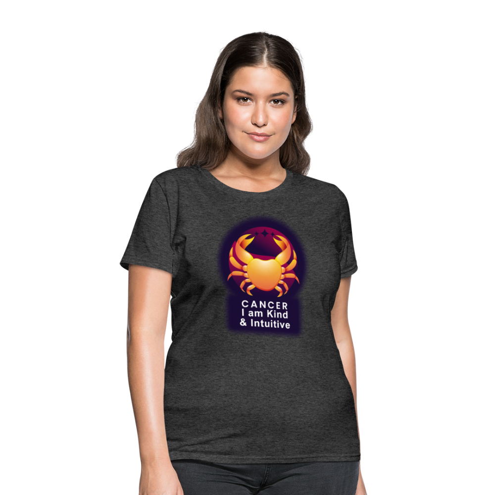 Women's Glow Cancer T-Shirt - heather black