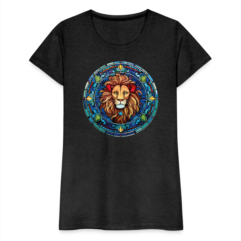 Women's Mosaic Leo Premium T-Shirt - charcoal grey