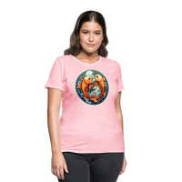 Thumbnail for Women's Symbol Pisces T-Shirt - pink