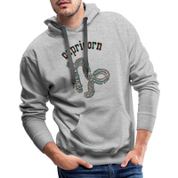 Thumbnail for Men's Power Words Capricorn Premium Hoodie - heather grey