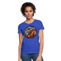 Thumbnail for Women's Mosaic Sagittarius T-Shirt - royal blue