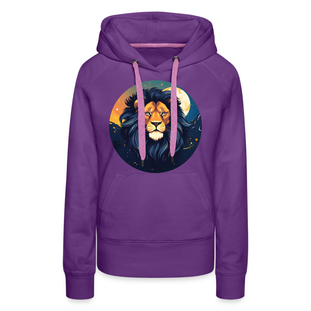 Women’s Mystic Leo Premium Hoodie - purple 