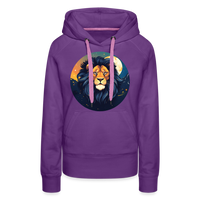 Thumbnail for Women’s Mystic Leo Premium Hoodie - purple 