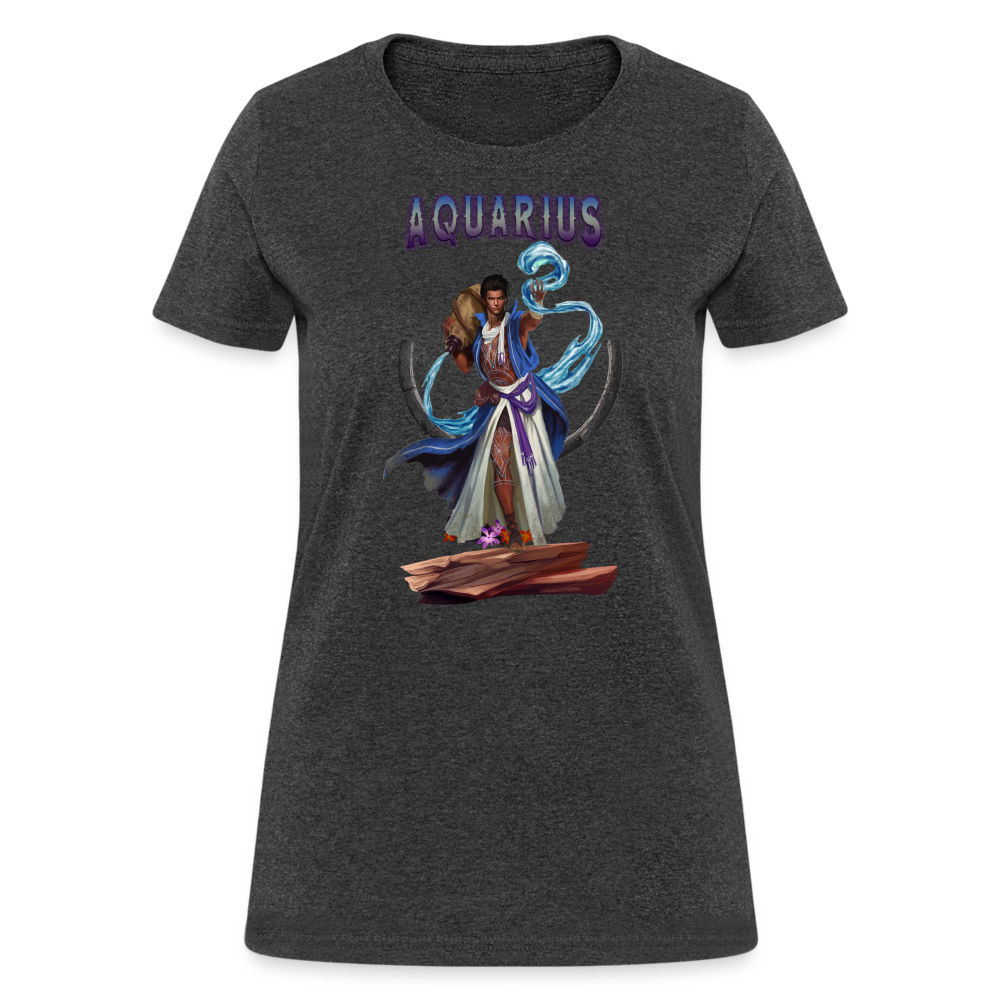 Women's Astral Aquarius T-Shirt - heather black