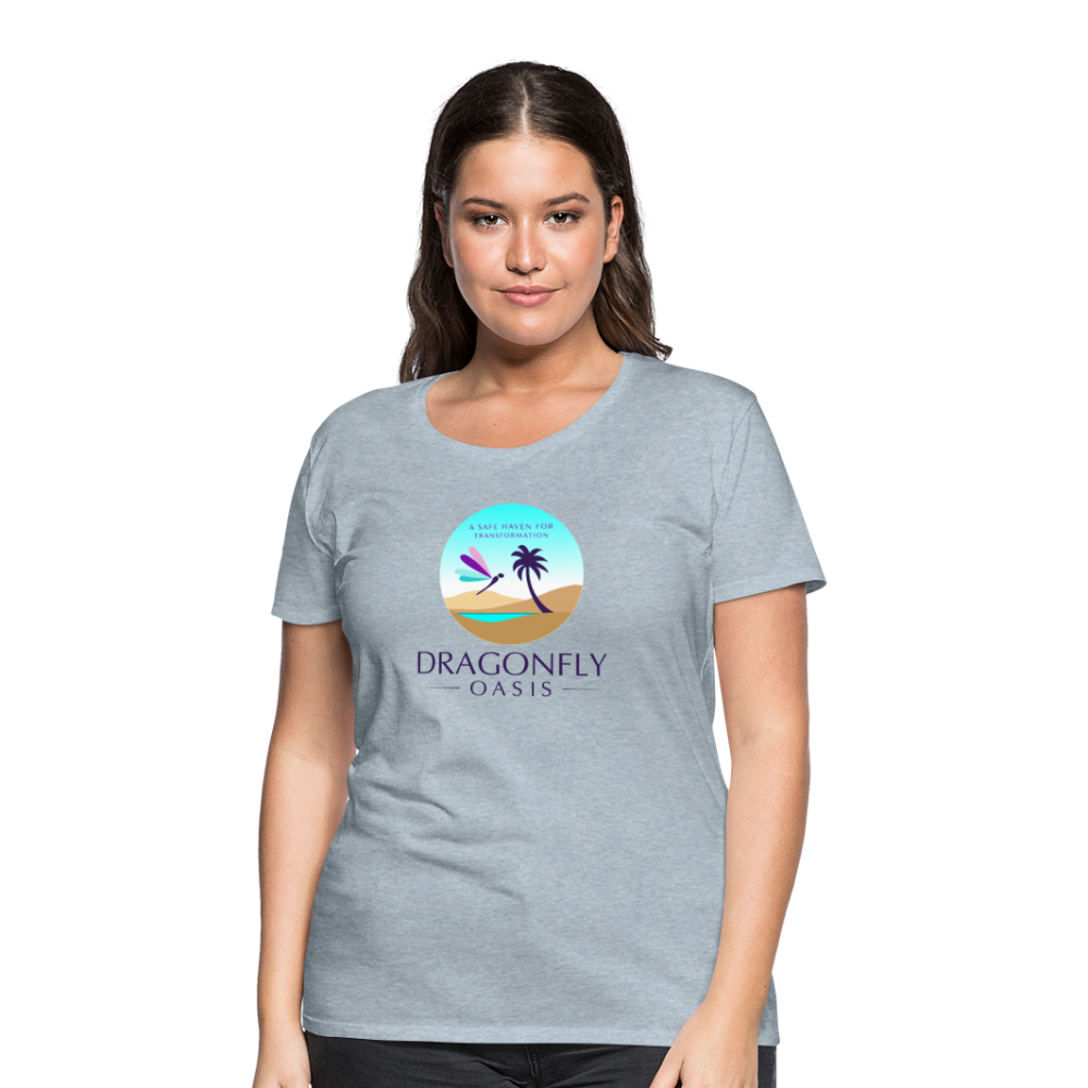 Women's Dragonfly Oasis V.1 Premium T-Shirt - heather ice blue