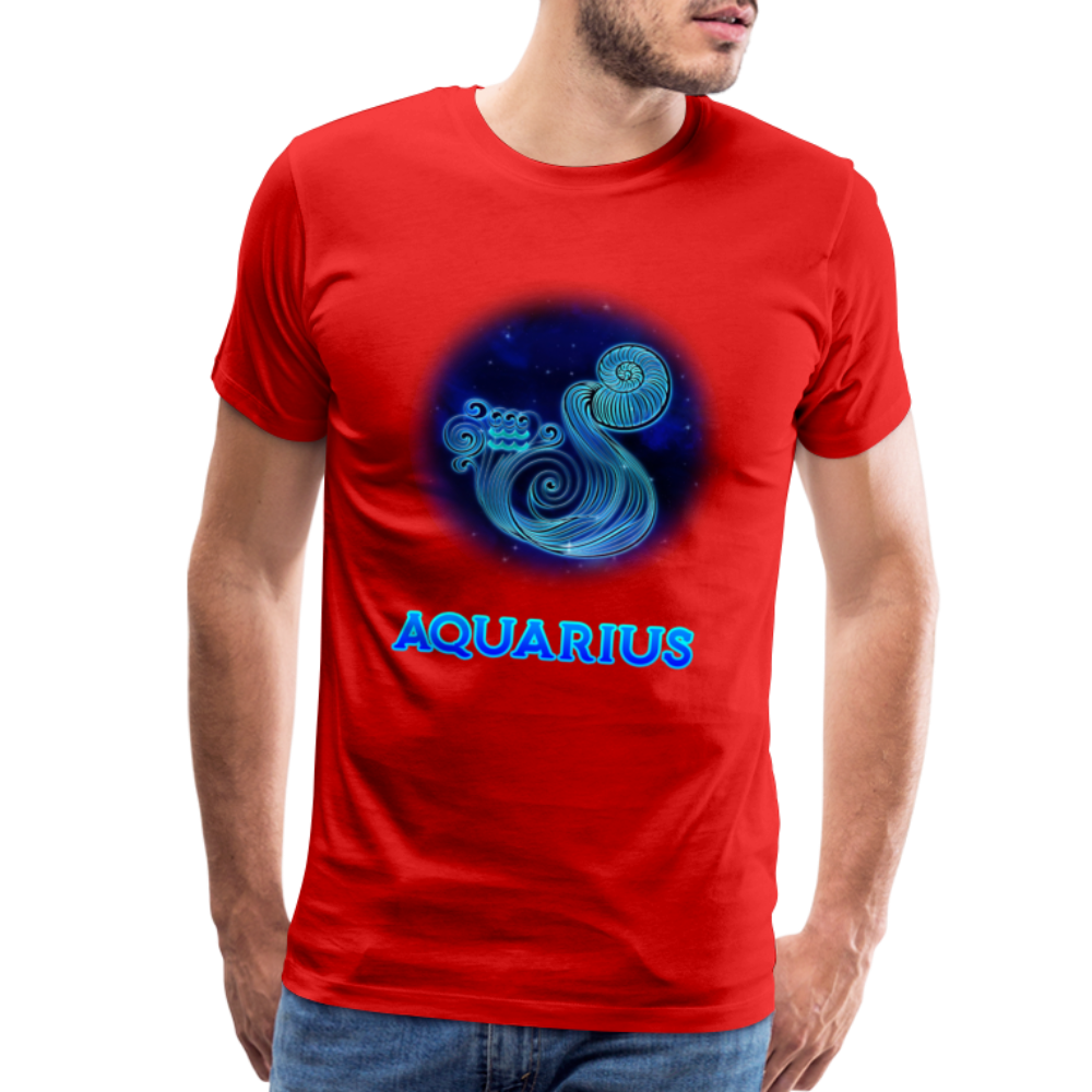 Men's Aquarius Premium T-Shirt - red