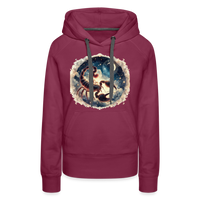 Thumbnail for Women’s Mythical Scorpio Premium Hoodie - burgundy