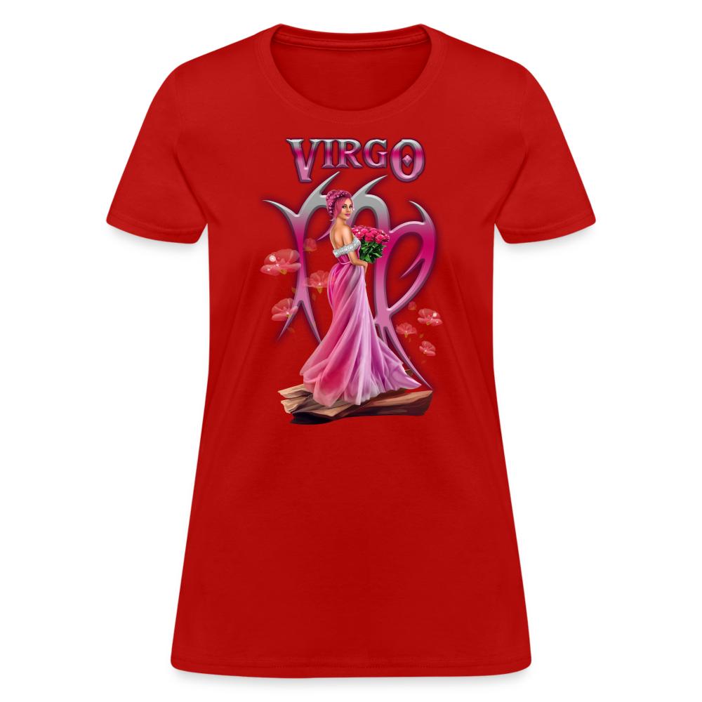 Astral Virgo Women's T-Shirt - red