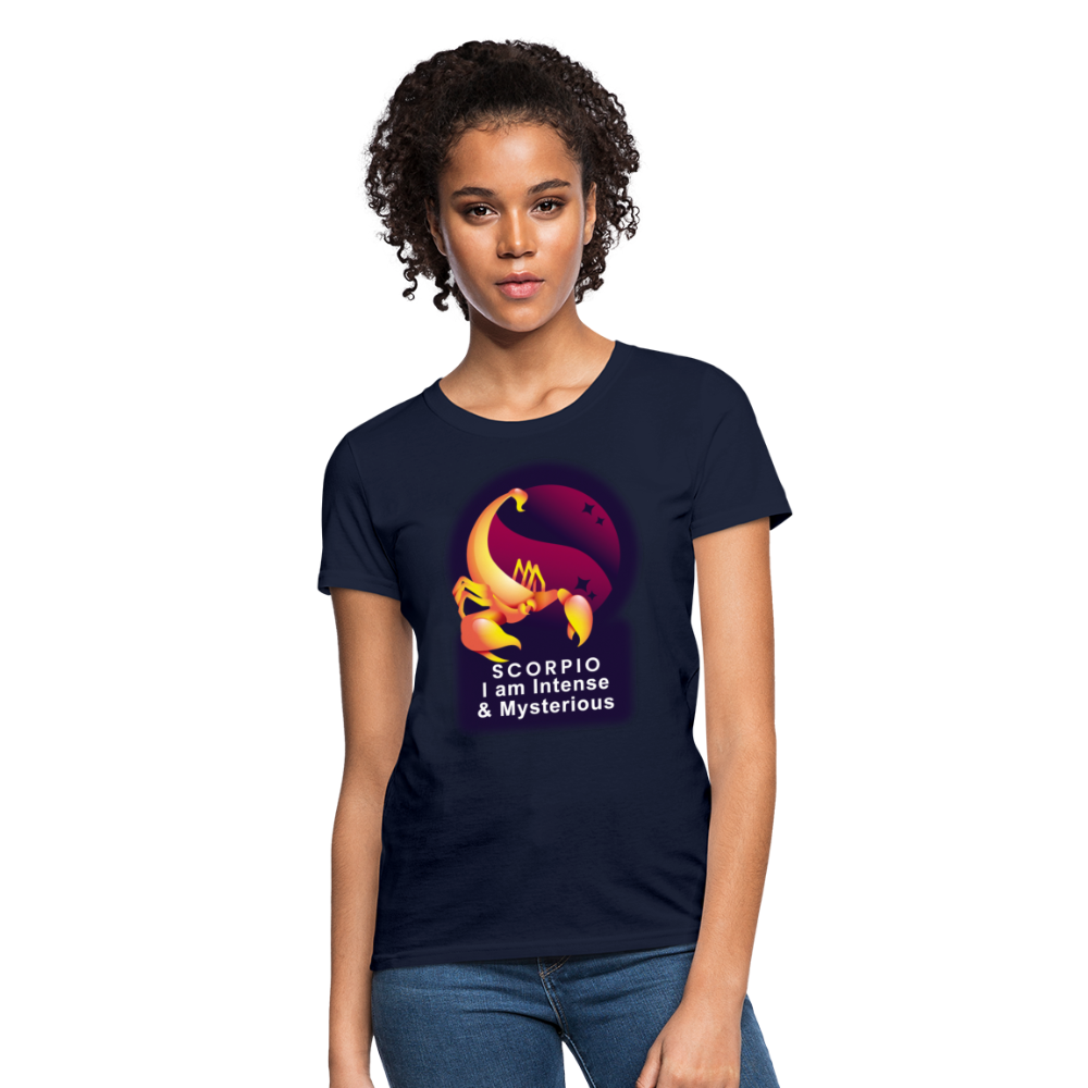 Women's Glow Scorpio T-Shirt - navy