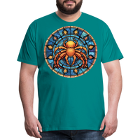 Thumbnail for Men's Mosaic Cancer Premium T-Shirt - teal