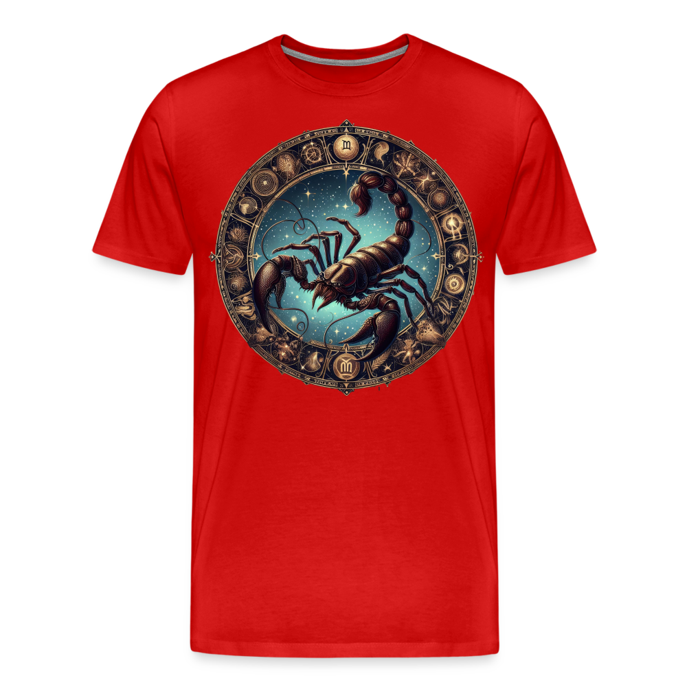 Men's Mythical Scorpio Premium T-Shirt - red