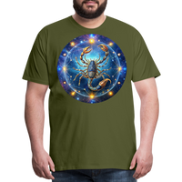 Thumbnail for Men's Symbol Scorpio Premium T-Shirt - olive green