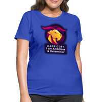 Thumbnail for Women's Glow Capricorn T-Shirt - royal blue