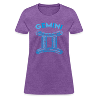 Thumbnail for Women's Power Words Gemini T-Shirt - purple heather