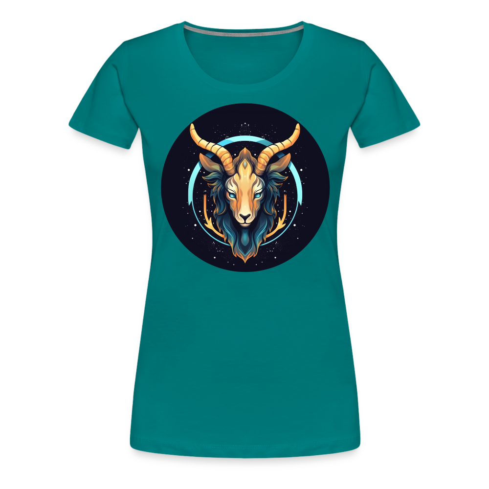 Women’s Mystic Capricorn Premium T-Shirt - teal