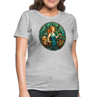 Thumbnail for Women's Mosaic Virgo T-Shirt - heather gray