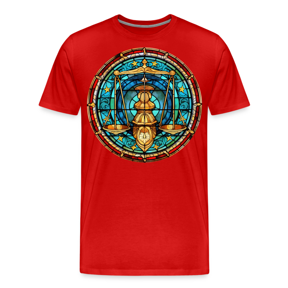 Men's Mosaic Libra Premium T-Shirt - red