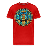 Thumbnail for Men's Mosaic Libra Premium T-Shirt - red