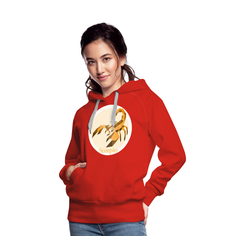 Women’s Mosaic Scorpio Premium Hoodie - red