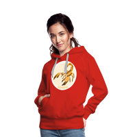 Thumbnail for Women’s Mosaic Scorpio Premium Hoodie - red