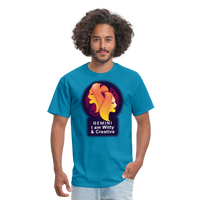 Thumbnail for Men's Glow Gemini Classic T-Shirt - turquoise