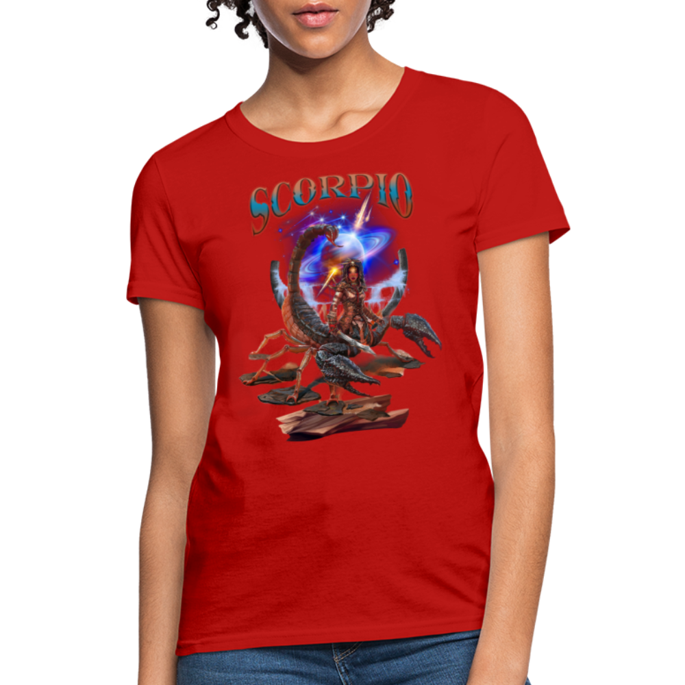 Women's Astral Scorpio T-Shirt - red