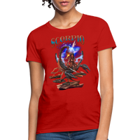 Thumbnail for Women's Astral Scorpio T-Shirt - red