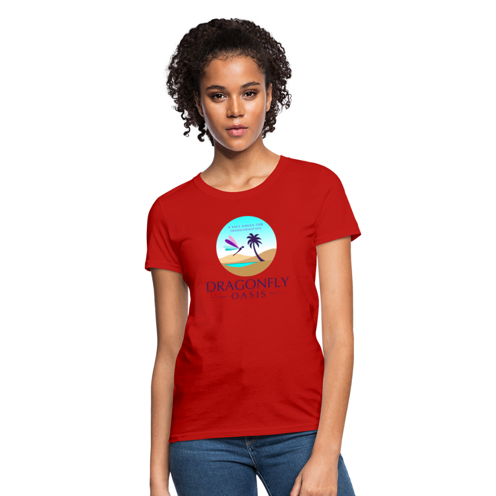 Women's Dragonfly Oasis V.1 Capricorn T-Shirt - red