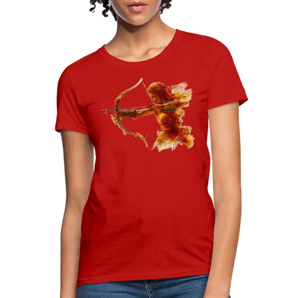 Women's Mythical Sagittarius T-Shirt - red