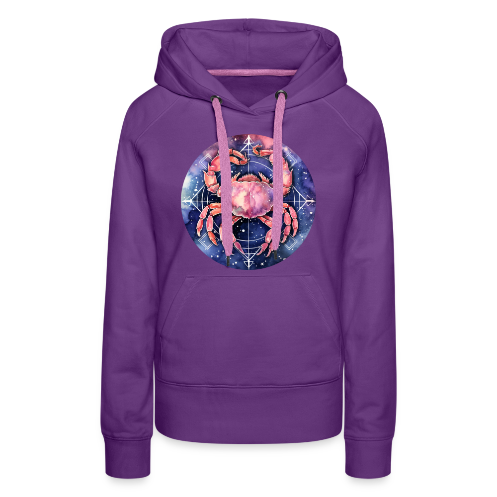 Women’s Mythical Cancer Premium Hoodie - purple 