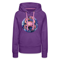 Thumbnail for Women’s Mythical Cancer Premium Hoodie - purple 