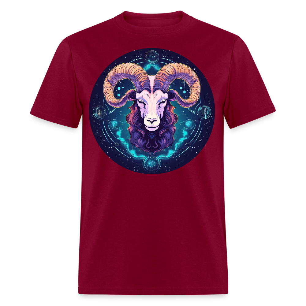 Men's Mystic Aries Classic T-Shirt - burgundy