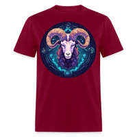 Thumbnail for Men's Mystic Aries Classic T-Shirt - burgundy