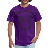 Thumbnail for Men's Power Words Taurus Classic T-Shirt - purple