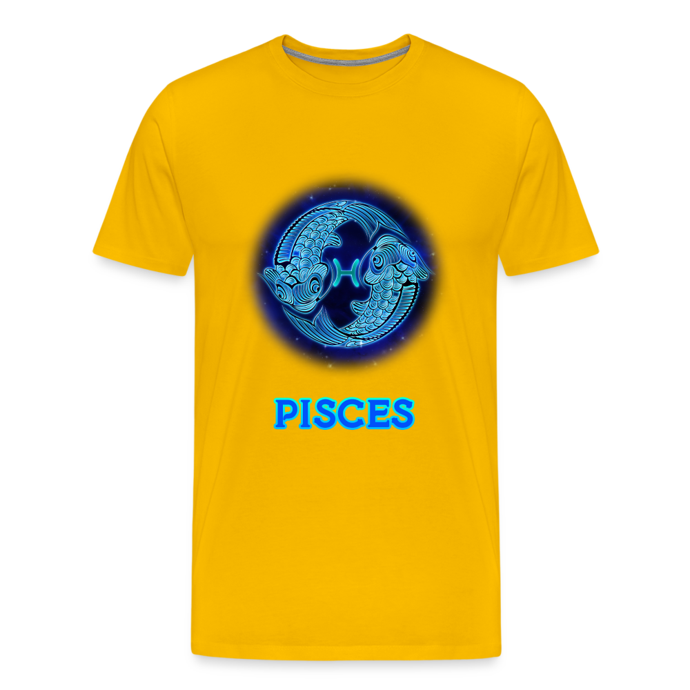 Men's Pisces Premium T-Shirt - sun yellow