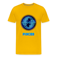 Thumbnail for Men's Pisces Premium T-Shirt - sun yellow