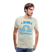 Thumbnail for Men's Power Words Libra Premium T-Shirt - heather oatmeal