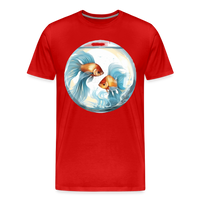 Thumbnail for Men's Mythical Pisces Premium T-Shirt - red