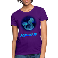 Thumbnail for Women's Stellar Aquarius T-Shirt - purple