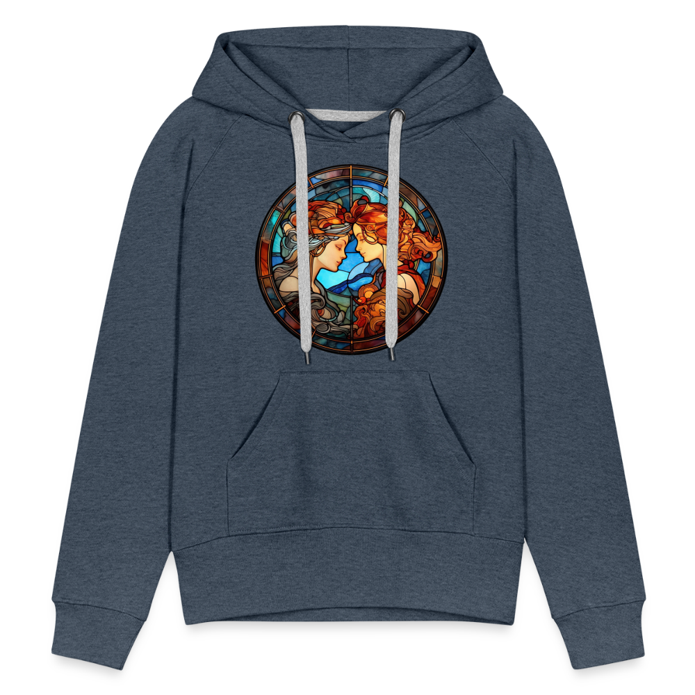 Women’s Mosaic Gemini Premium Hoodie - heather denim