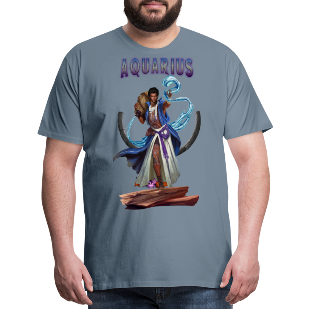 Men's Astral Aquarius Premium T-Shirt - steel blue