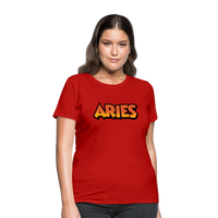 Thumbnail for Women's Aries New Design T-Shirt - red