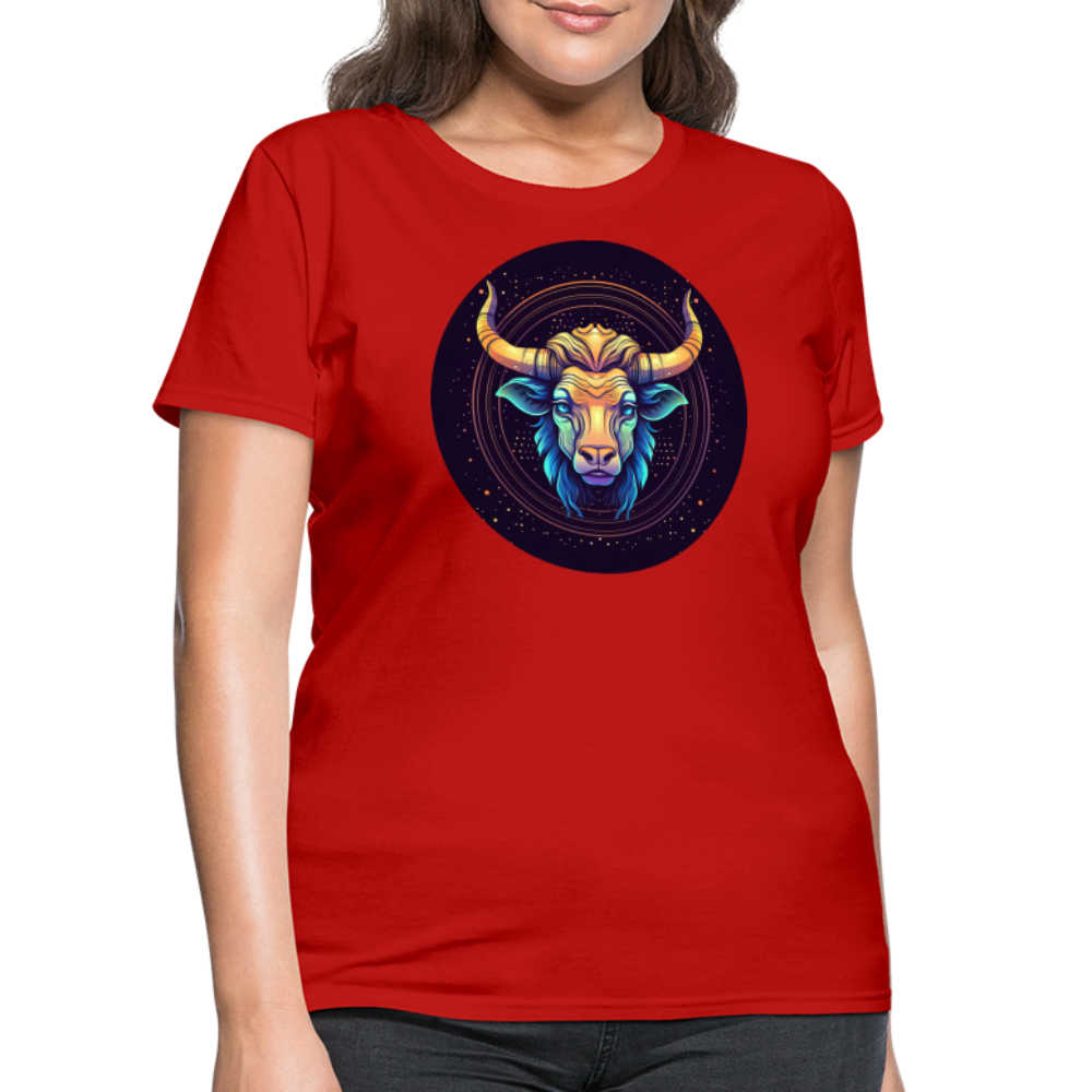 Women's Magic Taurus T-Shirt - red