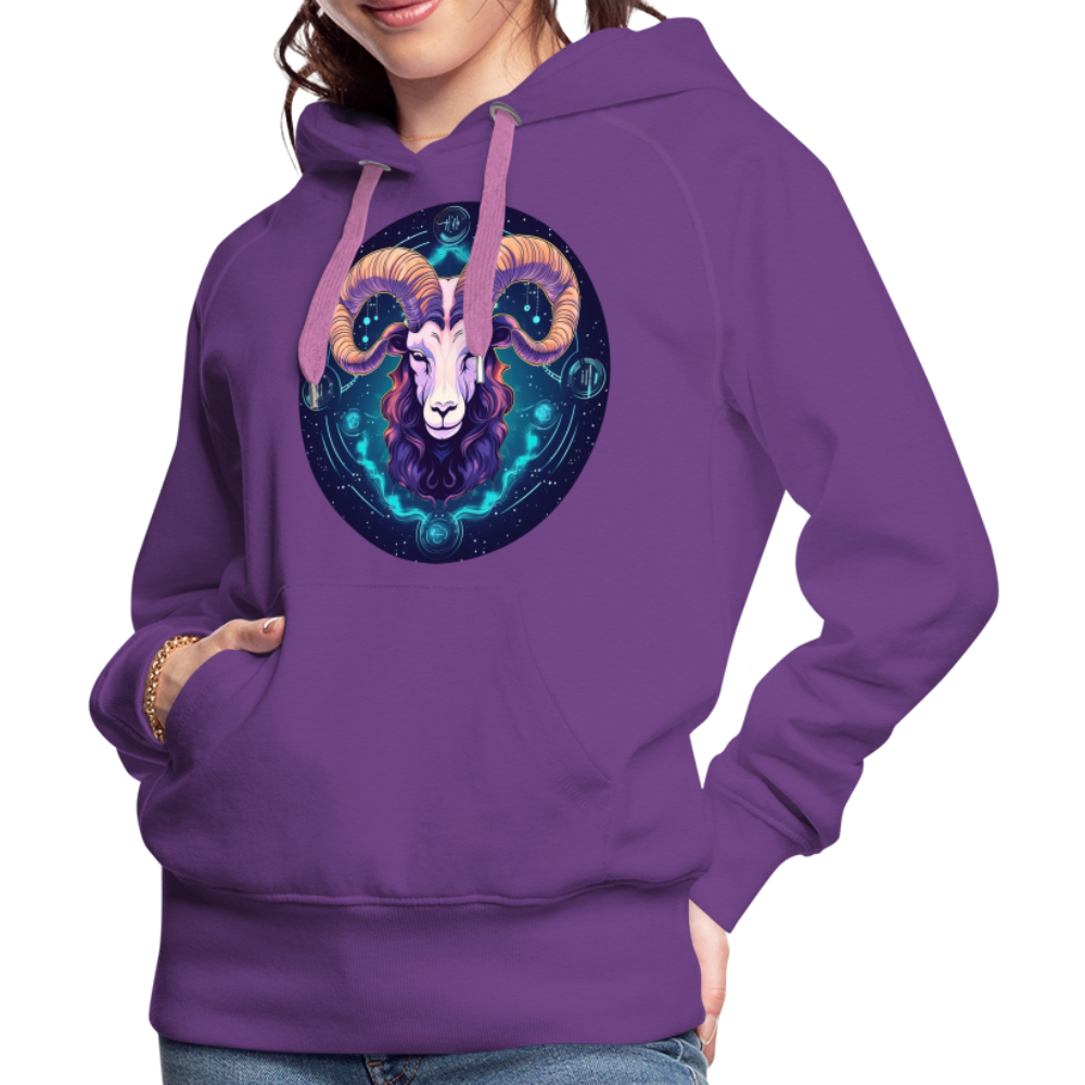 Women’s Magic Capricorn Premium Hoodie - purple 