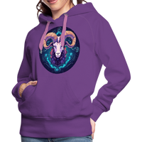 Thumbnail for Women’s Magic Capricorn Premium Hoodie - purple 