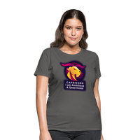 Thumbnail for Women's Glow Capricorn T-Shirt - charcoal