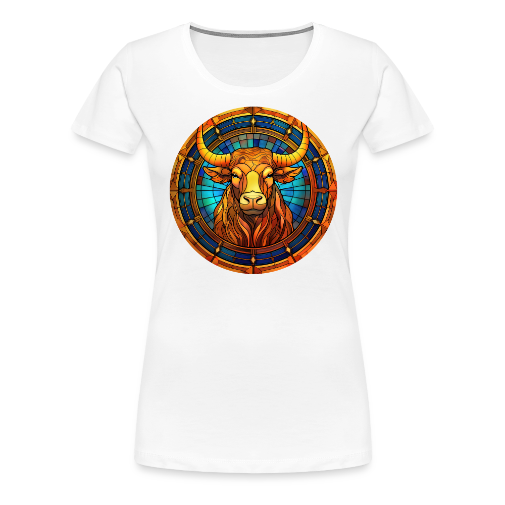 Women’s Mosaic Taurus Premium T-Shirt - white